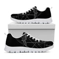 Black And White Sagittarius Sign Print White Running Shoes