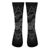 Black And White Scorpio Sign Print Crew Socks