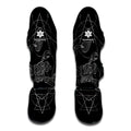Black And White Scorpio Sign Print Muay Thai Shin Guards