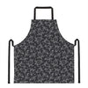 Black And White Sea Turtle Pattern Print Apron