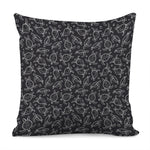 Black And White Sea Turtle Pattern Print Pillow Cover