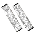 Black And White Seahorse Print Car Seat Belt Covers