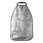 Black And White Seahorse Print Car Seat Organizers