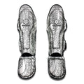 Black And White Seahorse Print Muay Thai Shin Guards