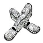 Black And White Seahorse Print Muay Thai Shin Guard