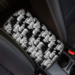 Black And White Sheep Pattern Print Car Center Console Cover