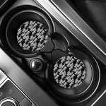 Black And White Sheep Pattern Print Car Coasters