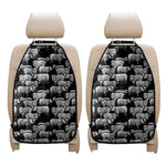 Black And White Sheep Pattern Print Car Seat Organizers