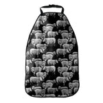 Black And White Sheep Pattern Print Car Seat Organizers