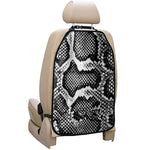 Black And White Snakeskin Print Car Seat Organizers