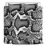 Black And White Snakeskin Print Duvet Cover Bedding Set