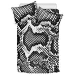 Black And White Snakeskin Print Duvet Cover Bedding Set