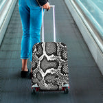 Black And White Snakeskin Print Luggage Cover