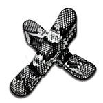 Black And White Snakeskin Print Muay Thai Shin Guard