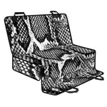 Black And White Snakeskin Print Pet Car Back Seat Cover