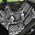 Black And White Snakeskin Print Pet Car Back Seat Cover