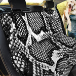 Black And White Snakeskin Print Pet Car Back Seat Cover