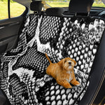 Black And White Snakeskin Print Pet Car Back Seat Cover