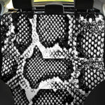 Black And White Snakeskin Print Pet Car Back Seat Cover