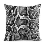 Black And White Snakeskin Print Pillow Cover