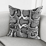Black And White Snakeskin Print Pillow Cover