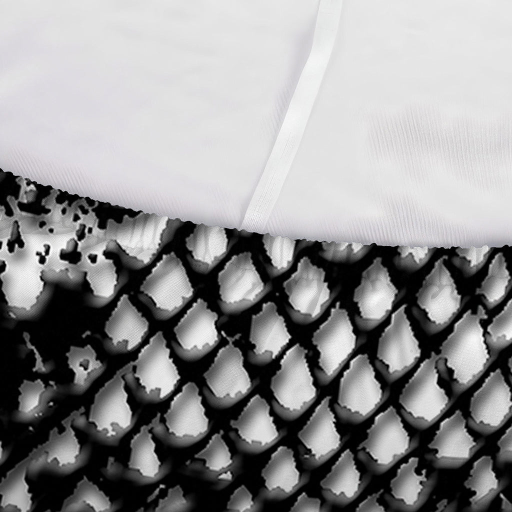 Black And White Snakeskin Print Sofa Cover