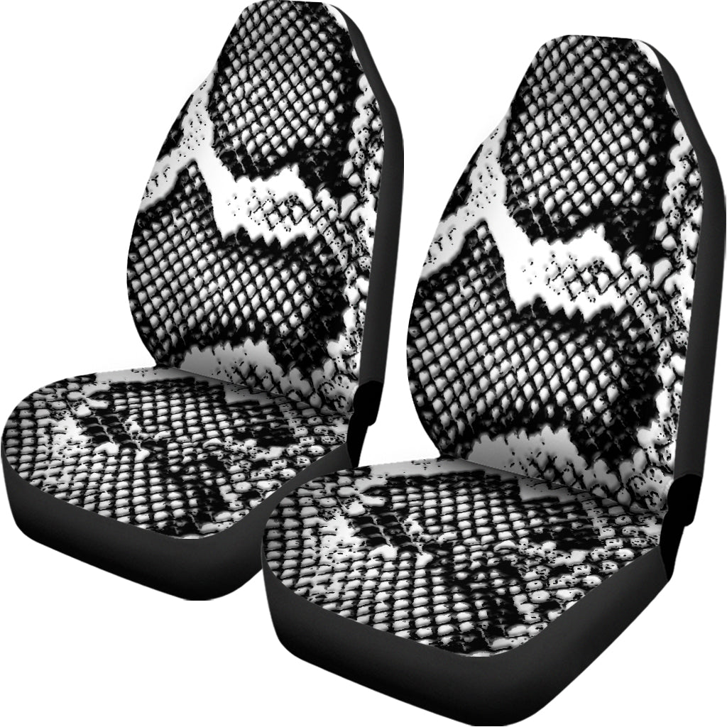 Black And White Snakeskin Print Universal Fit Car Seat Covers