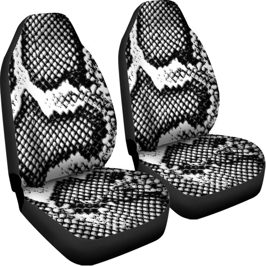 Black And White Snakeskin Print Universal Fit Car Seat Covers