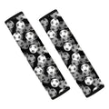 Black And White Soccer Ball Print Car Seat Belt Covers