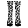 Black And White Soccer Ball Print Crew Socks