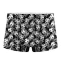 Black And White Soccer Ball Print Men's Boxer Briefs