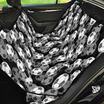 Black And White Soccer Ball Print Pet Car Back Seat Cover