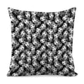 Black And White Soccer Ball Print Pillow Cover