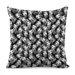 Black And White Soccer Ball Print Pillow Cover