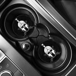 Black And White Spartan Helmet Print Car Coasters