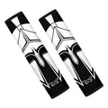 Black And White Spartan Helmet Print Car Seat Belt Covers