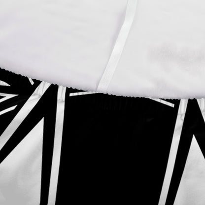 Black And White Spartan Helmet Print Sofa Cover
