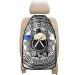 Black And White Spartan Warrior Print Car Seat Organizers
