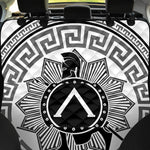 Black And White Spartan Warrior Print Pet Car Back Seat Cover