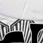 Black And White Spartan Warrior Print Sofa Cover