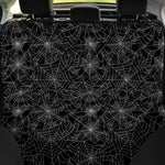 Black And White Spider Web Pattern Print Pet Car Back Seat Cover