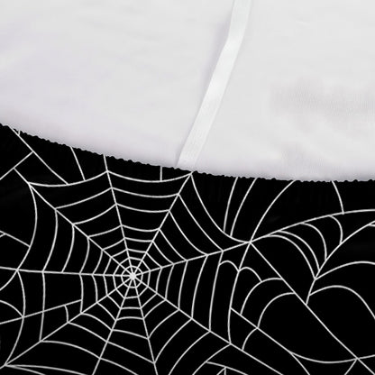 Black And White Spider Web Pattern Print Sofa Cover
