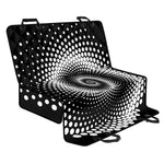 Black And White Spiral Dot Print Pet Car Back Seat Cover