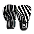 Black And White Twist Illusion Print Boxing Gloves