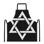 Black And White Star of David Print Apron