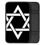 Black And White Star of David Print Car Center Console Cover