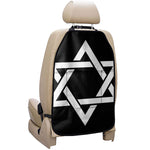 Black And White Star of David Print Car Seat Organizers