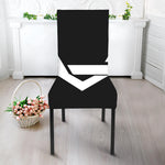 Black And White Star of David Print Dining Chair Slipcover