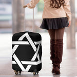 Black And White Star of David Print Luggage Cover