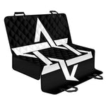 Black And White Star of David Print Pet Car Back Seat Cover